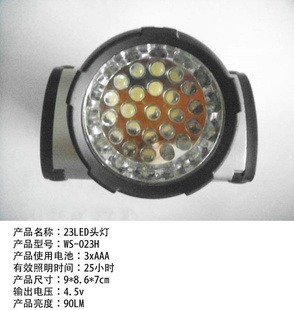 批發采購照明新選擇 23LED強光頭燈系列，滿足多樣化需求，支持混批